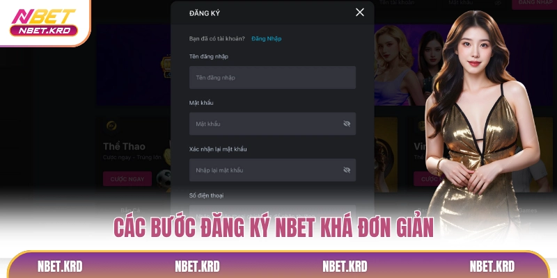 Các bước đăng ký NBET khá đơn giản