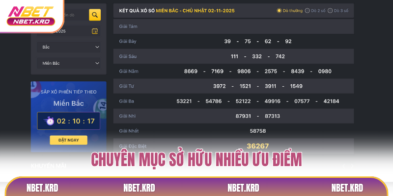 Chuyên mục sở hữu nhiều ưu điểm