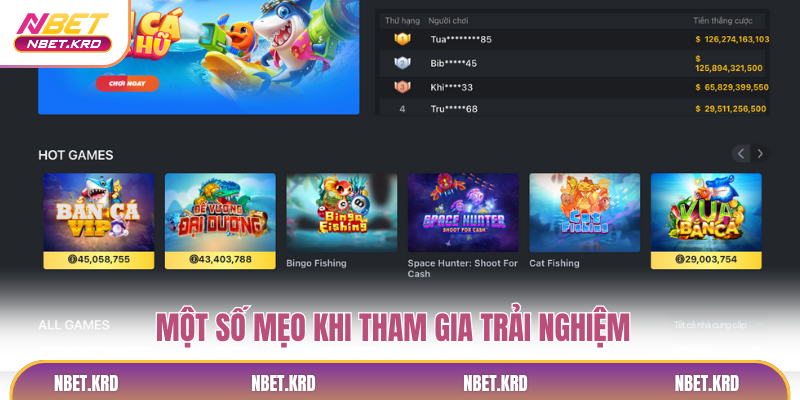 Một số mẹo khi tham gia trải nghiệm