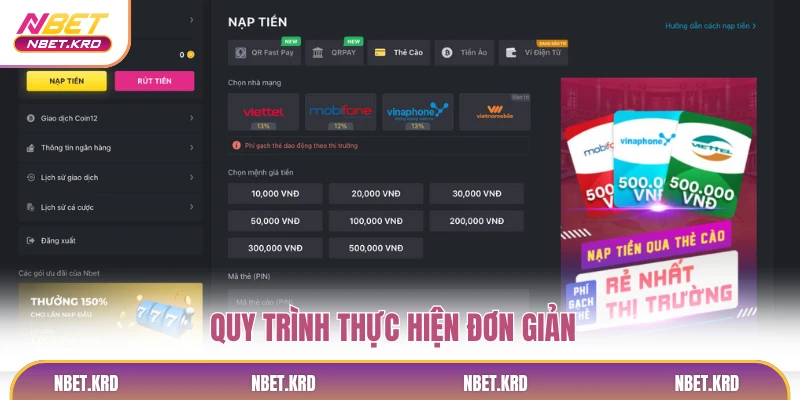Quy trình thực hiện đơn giản
