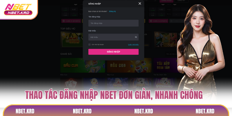 Thao tác đăng nhập NBET đơn giản, nhanh chóng
